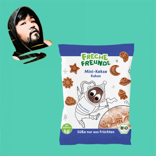 德国直邮【满300包邮】Freche Freund4岁+有机迷你可可曲奇30g