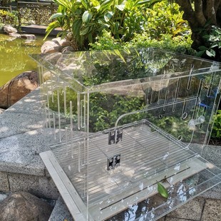 柯尔鸭亚克力专用笼子家用大号透明兔子笼子亚克力室内专用防