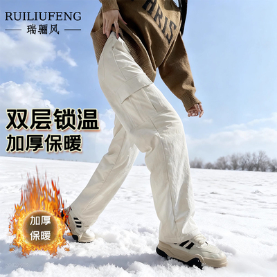 冬季羽绒裤女外穿高端防水防寒裤哈尔滨雪乡旅游滑雪零下40度棉裤