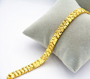 包邮仿金手链婚庆欧币金饰品爱心四叶草手链 女士精致久不掉色