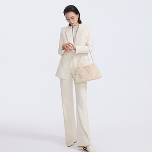 女2025秋冬季 新款 西装 米白色加厚西装 通勤款 套装 气质时尚 xyi 女装
