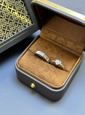 s925纯银男女情侣对戒小众设计感高级轻奢生日礼物送男女朋友