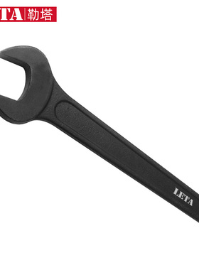 勒塔(LETA)  加强筋发黑款 长柄单头开口敲击六角扳手 工业级加厚