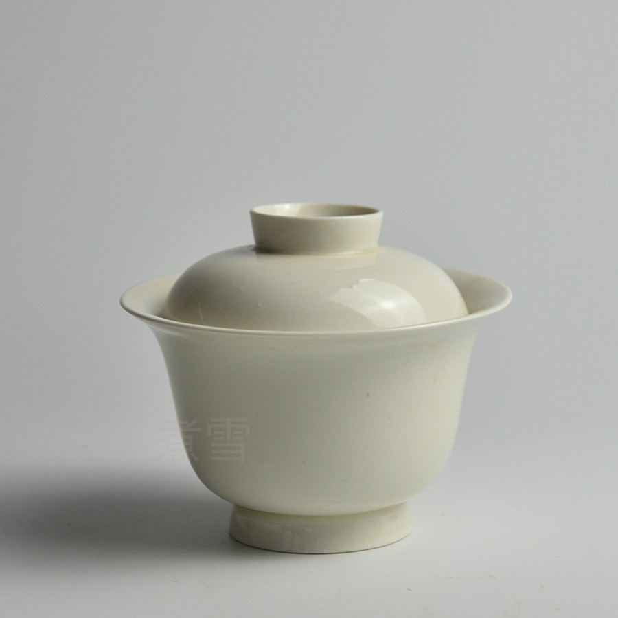 煮雪定瓷宋韵全手高级仿古釉盖碗