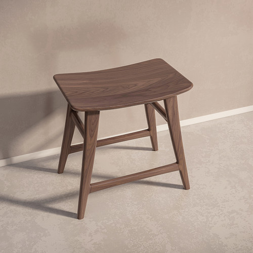 黑胡桃木卧室梳妆台凳高级感实木