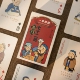 曲阜孔庙祝福孔子博物院文创掼蛋扑克牌卡通夫子论语国潮卡牌礼品