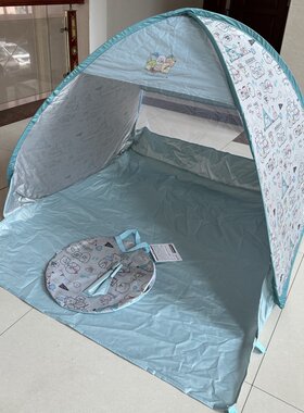 简易速开沙滩防晒儿童遮阳篷便捷户外公园免搭建卡通便捷野餐帐篷
