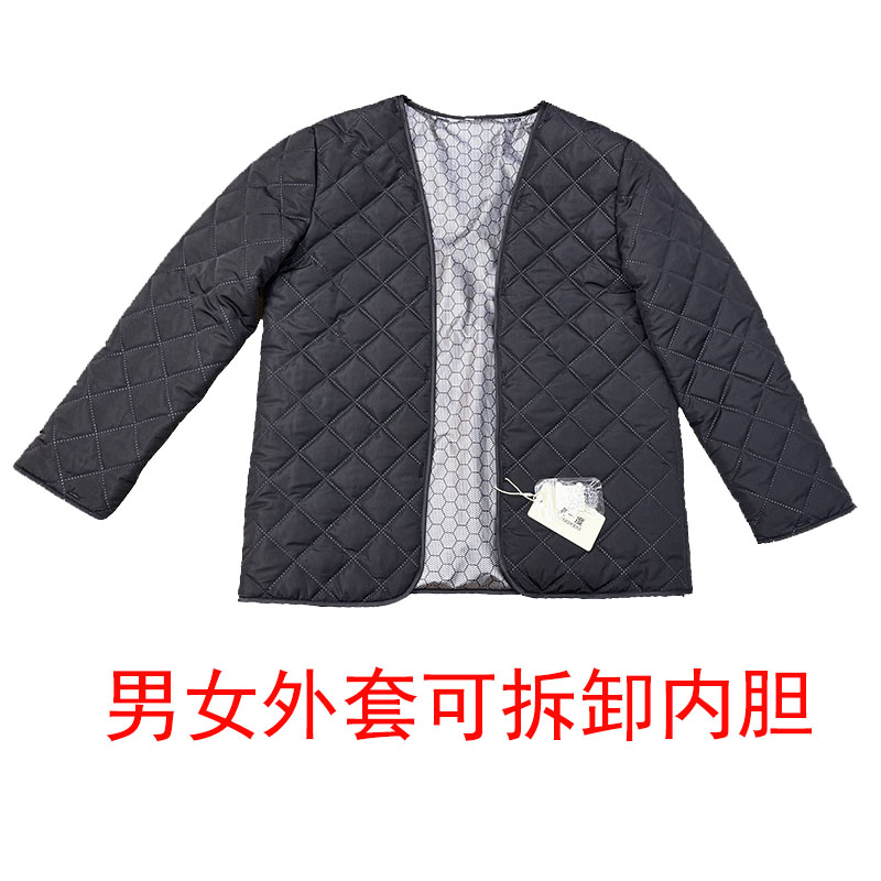 男女石墨烯蓄热保暖可拆卸内胆双棉衣/棉服
