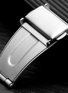 罗西尼天王老式通用金属扣手表折叠扣按扣表带开关锁扣表链针扣