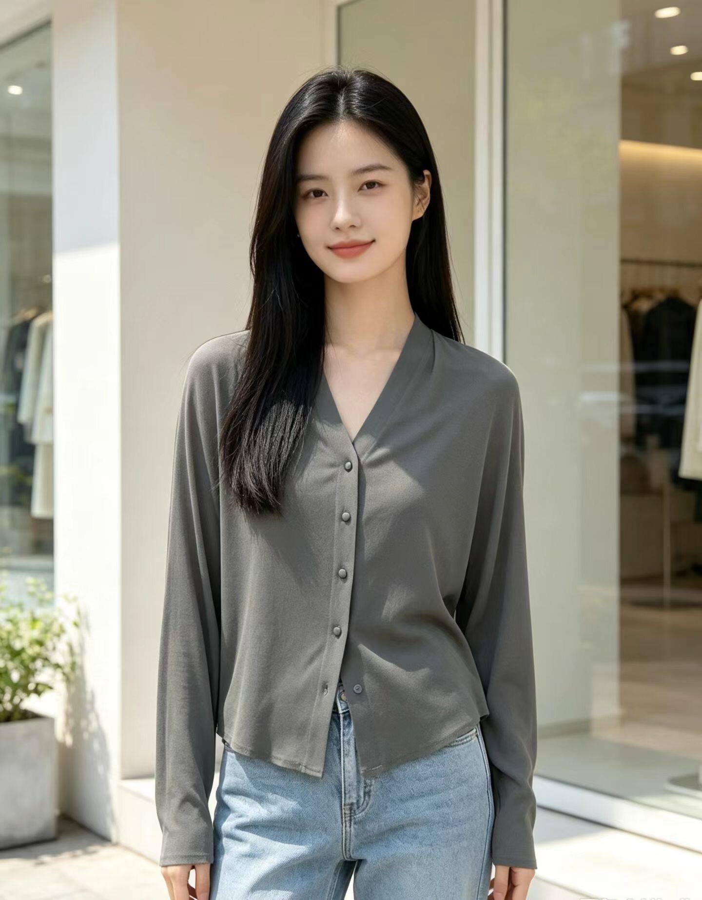 2026新款百分百桑蚕丝上衣女真丝上装