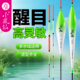 鲢鳙加粗纳米漂鱼漂套装 小凤仙浮漂正品 高灵敏醒目浅水鲫鱼漂正品