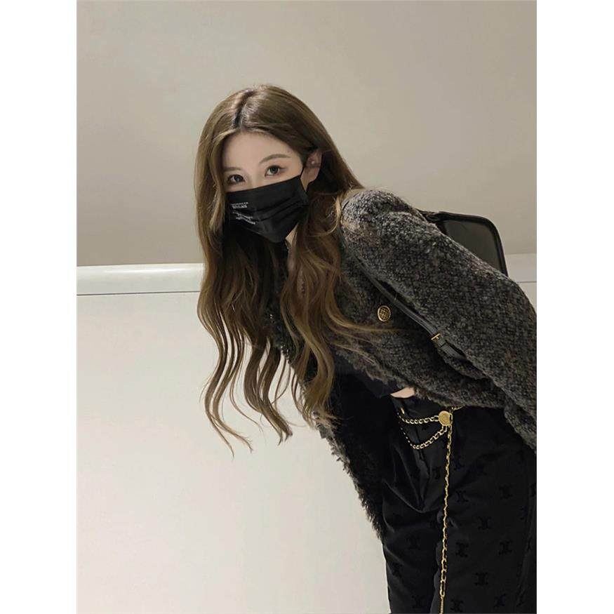 高级感小香风灰色短款外套女秋冬盐系轻熟风上衣小众气质西装春秋,女装/女士精品,短外套,淘宝优惠券,粉丝福利购,淘宝优惠卷