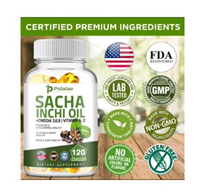 马来西亚代购有机印加果油胶囊 PSLALAE OMEGA369树上的鱼油