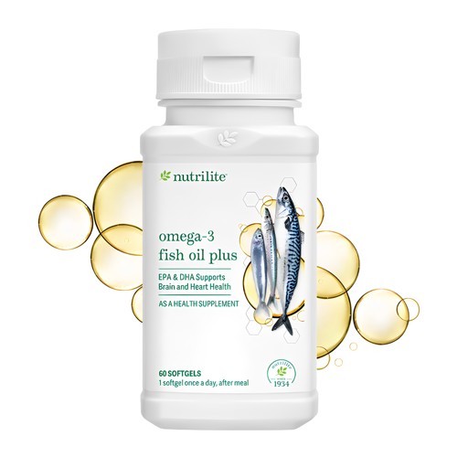 马来西亚代购 AMWAY Nutrilite Omega-3鱼油Plus (30sg)