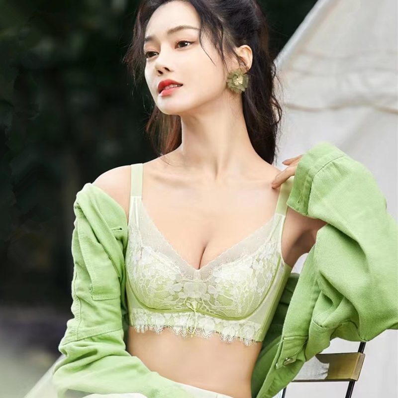 新美婷性感无钢圈锦纶上托文胸