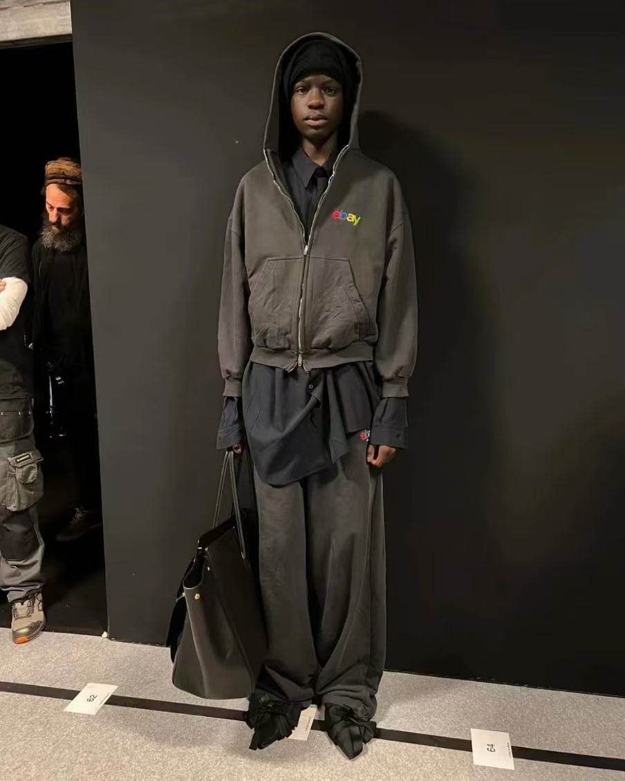 thumbnail for {Top Men's Suit}.24winter Ebay Suit show colorful embroidered washed sweatshirt hooded jacket