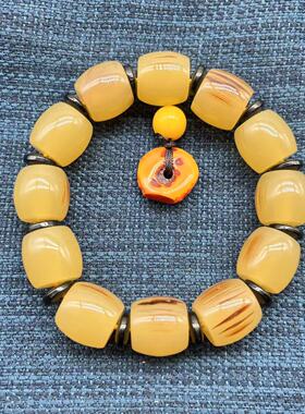 树脂仿羊角精美单圈手串