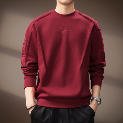高端美式重磅字母印花男士卫衣