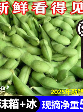 【顺丰包邮】2026新毛豆现摘脆嫩新鲜带壳毛豆角毛豆荚大青豆绿豆