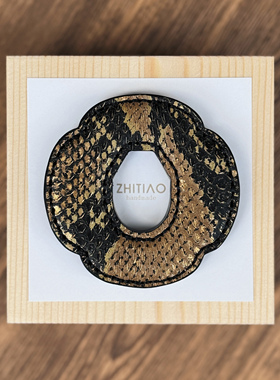 纸条手作 手工蛇皮木刀锷 木刀刀锷 剑道刀镡TSUBA