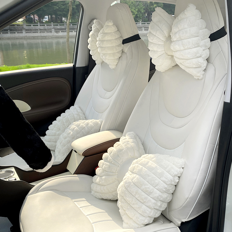 汽车枕头护颈枕座椅车载腰靠枕一对可爱靠垫女神网红睡觉抱枕创意