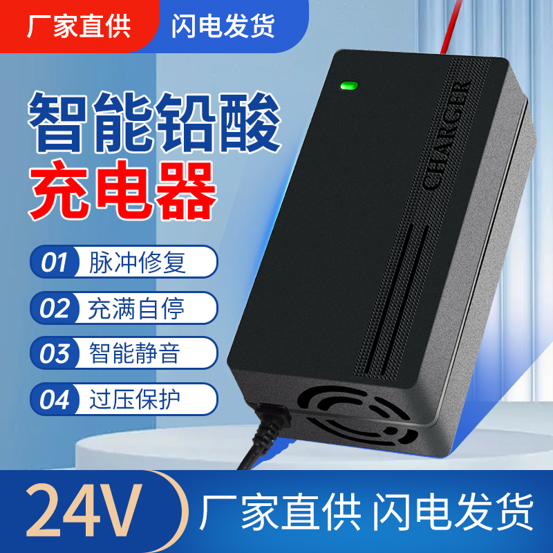 24伏铅酸电瓶车玩具车轮椅小海豚