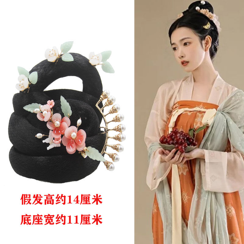 古风发包古装造型宋制汉服假发发髻梦华录刘亦菲同款发型头饰3937