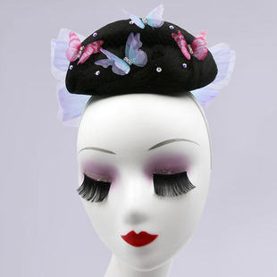 古典舞《蝶香》《如梦令》蝴蝶定制头饰古典舞民间舞小兰花同款