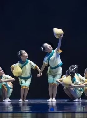 小荷风采童年的柚子灯表演服幼儿秧歌女少儿舞蹈服演出服儿童群舞