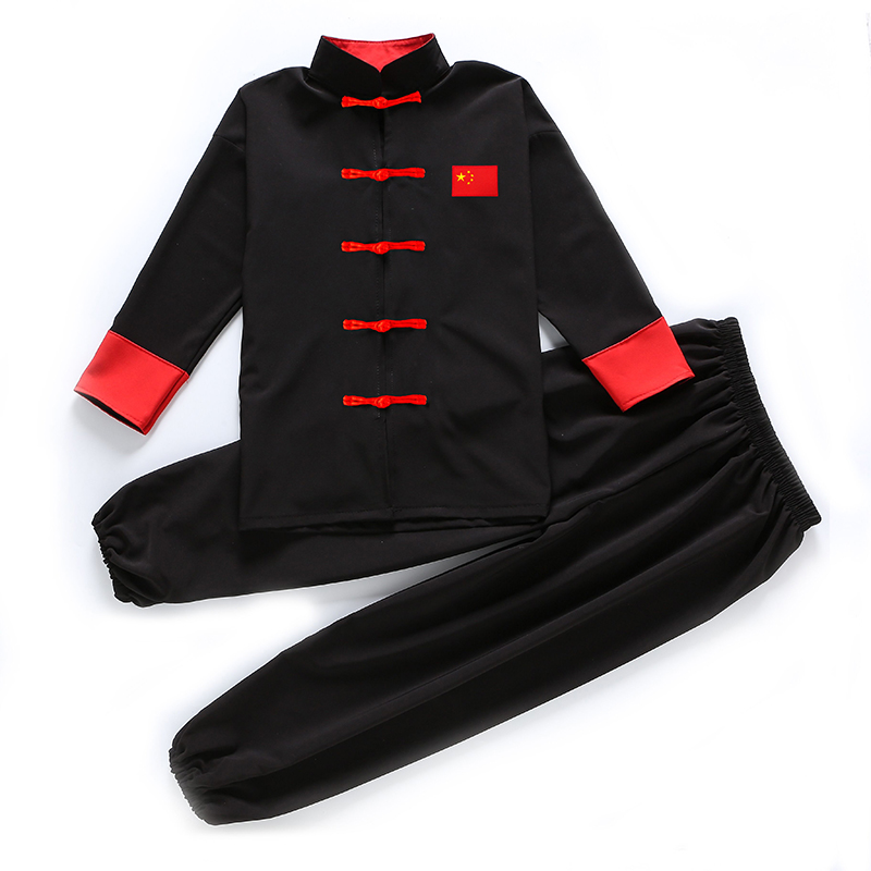 新款儿童武术表演服四季中国风体操太极演出服中小学生武术练功服