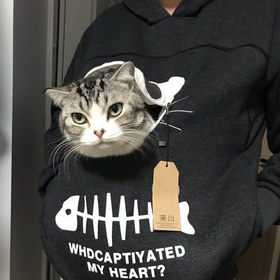 网红抖音宠物猫卫衣出行卫衣可以装猫咪的衣服猫狗育儿袋撸猫狗服