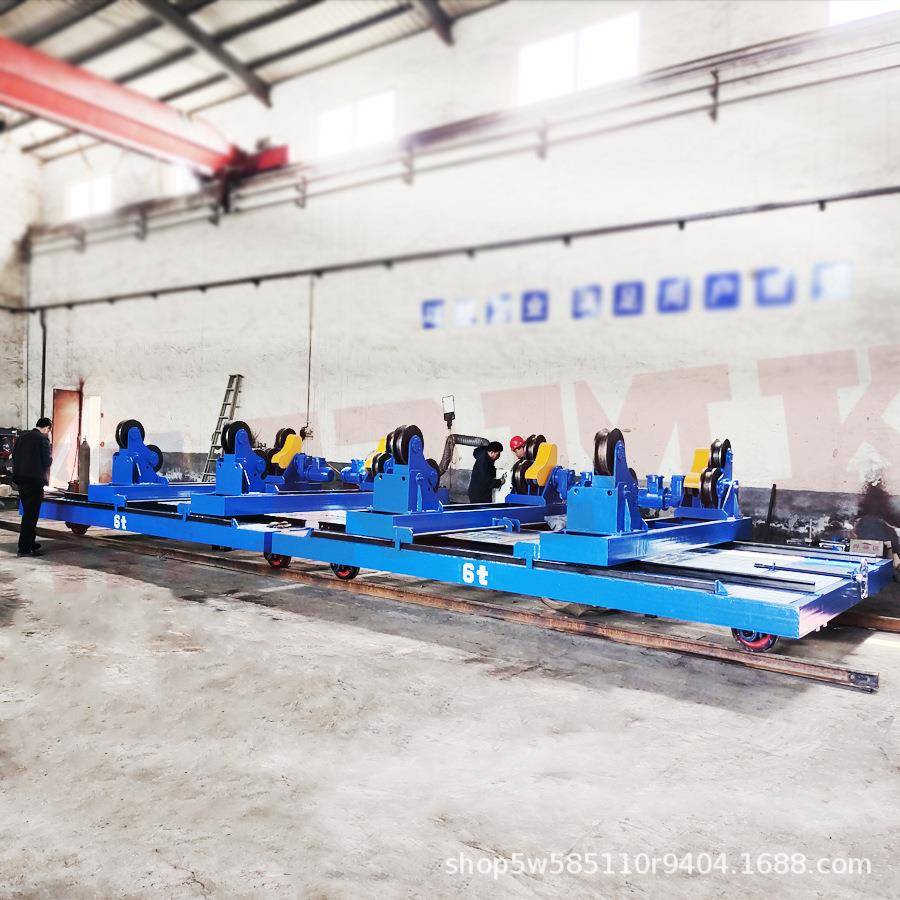 锻造模具装配厂房用电动轨道车过跨搬运液压升降台面轨道平板车
