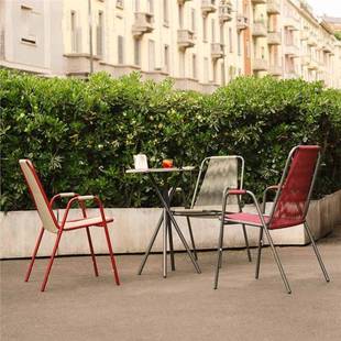 户外藤编餐桌椅阳台三件套组合庭院花园别墅创意室外露天铁艺椅子