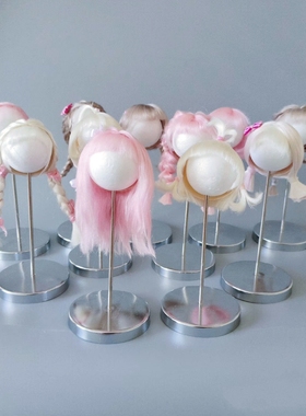 bjd假发收纳头台通用12分8分6分4分3分小布假发支架修剪打理ob11