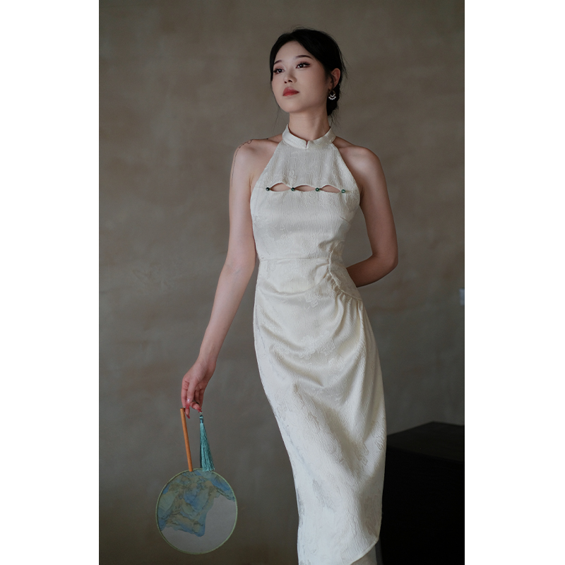 鹿与玫瑰新中式民国改良无袖旗袍年轻款少女高级气质复古连衣裙夏