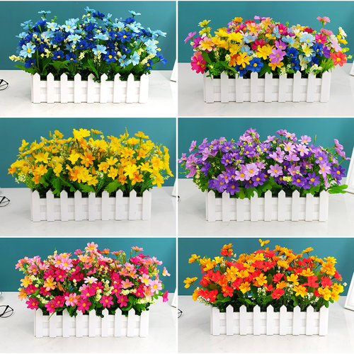 仿真雏菊栅栏花尺寸颜色齐全