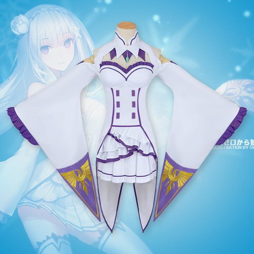动漫服饰从零开始的异世界生活cosplay艾米丽娅服艾米莉亚cos服