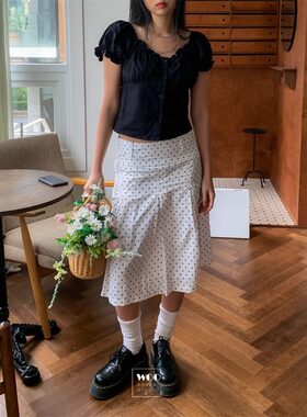 百褶辣妹A字半身裙短裙