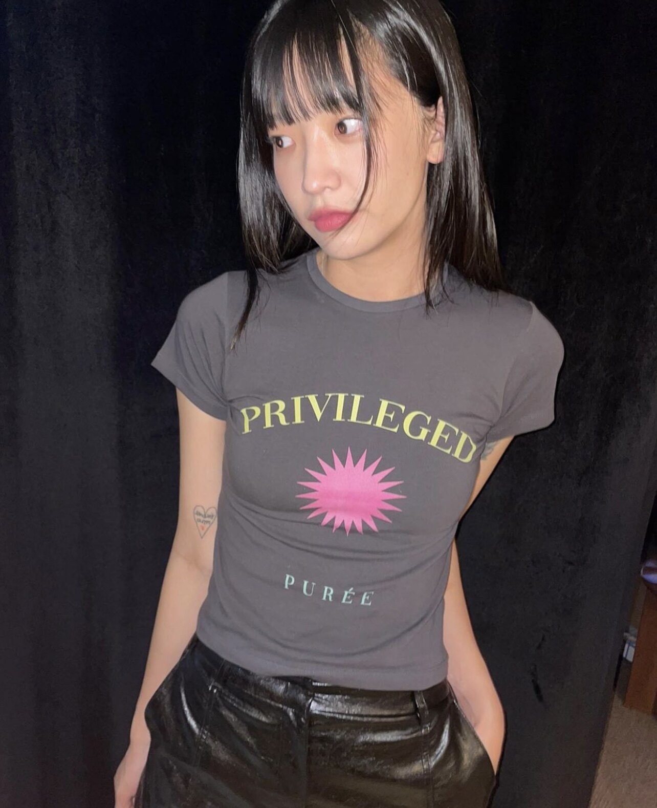 exclusive type 小众设计简约个性图案印花百搭修身显瘦短袖t恤衫