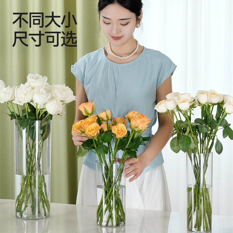 高硼硅玻璃水培花瓶桌面摆件小鱼缸茶杯水杯绿茶杯通用杯子装饰