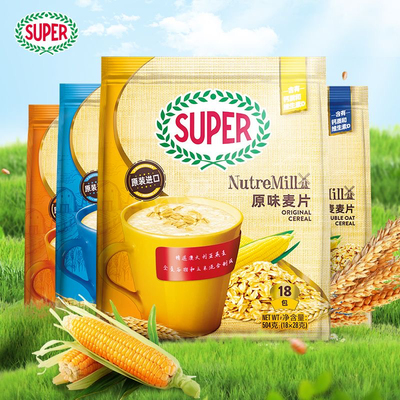 super超级双倍燕麦糙米麦片早餐