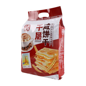 77小子千层苏打饼干芝士咸味奶盐咸味苏打饼干408g办公室零食