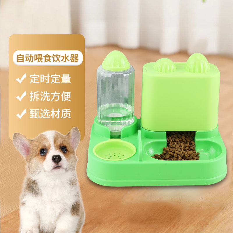 塑料宠物猫咪饮水机通用型循环自动喂水器通用四季陶瓷碗猫碗高脚