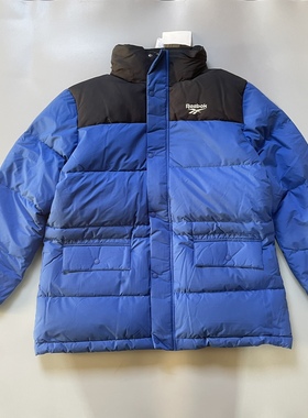 Reebok 锐步 20年男子新款白鸭绒保暖运动休闲短款羽绒服 EJ8448