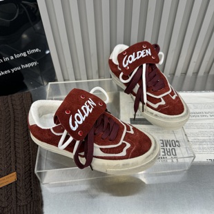 女鞋 2026春季 爆款 磨砂真皮水钻厚底增高女百搭休闲运动板鞋 新款