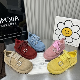 新款 女鞋 真皮厚底增高勃肯鞋 爆款 女百搭休闲运动板鞋 2026春季