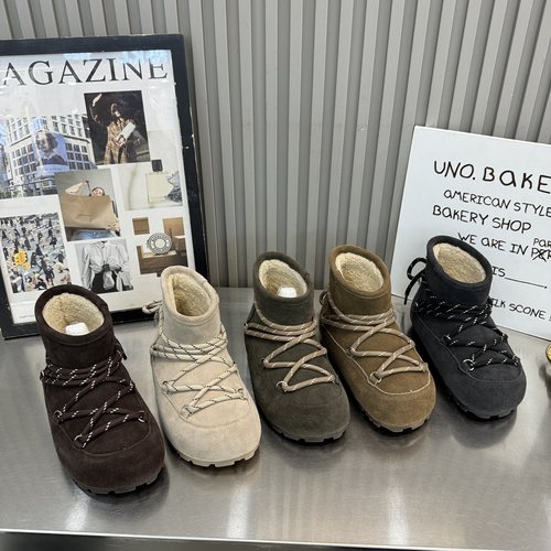 陈太同款2025冬季新款磨砂真皮厚底增高百搭加绒女鞋勃肯鞋雪地靴