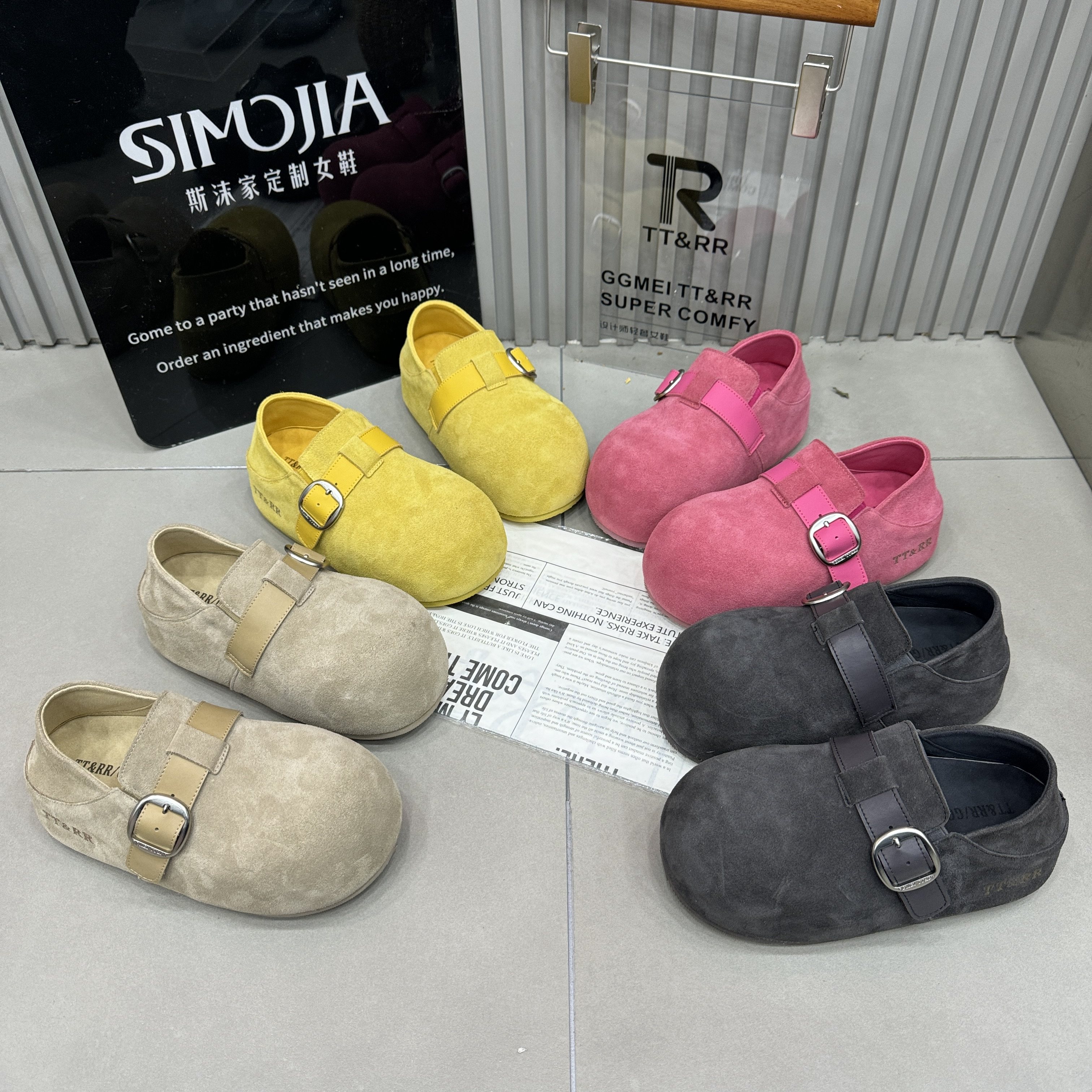 TTRR卡皮巴拉2026春季新款真皮磨砂皮搭扣装饰松糕厚底勃肯单鞋女,女鞋,勃肯鞋/软木鞋,淘宝优惠券,粉丝福利购,淘宝优惠卷