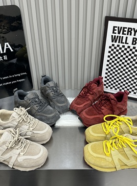 TTYY2026春季新款真皮厚底增高百搭休闲女鞋老爹鞋运动鞋阿甘鞋