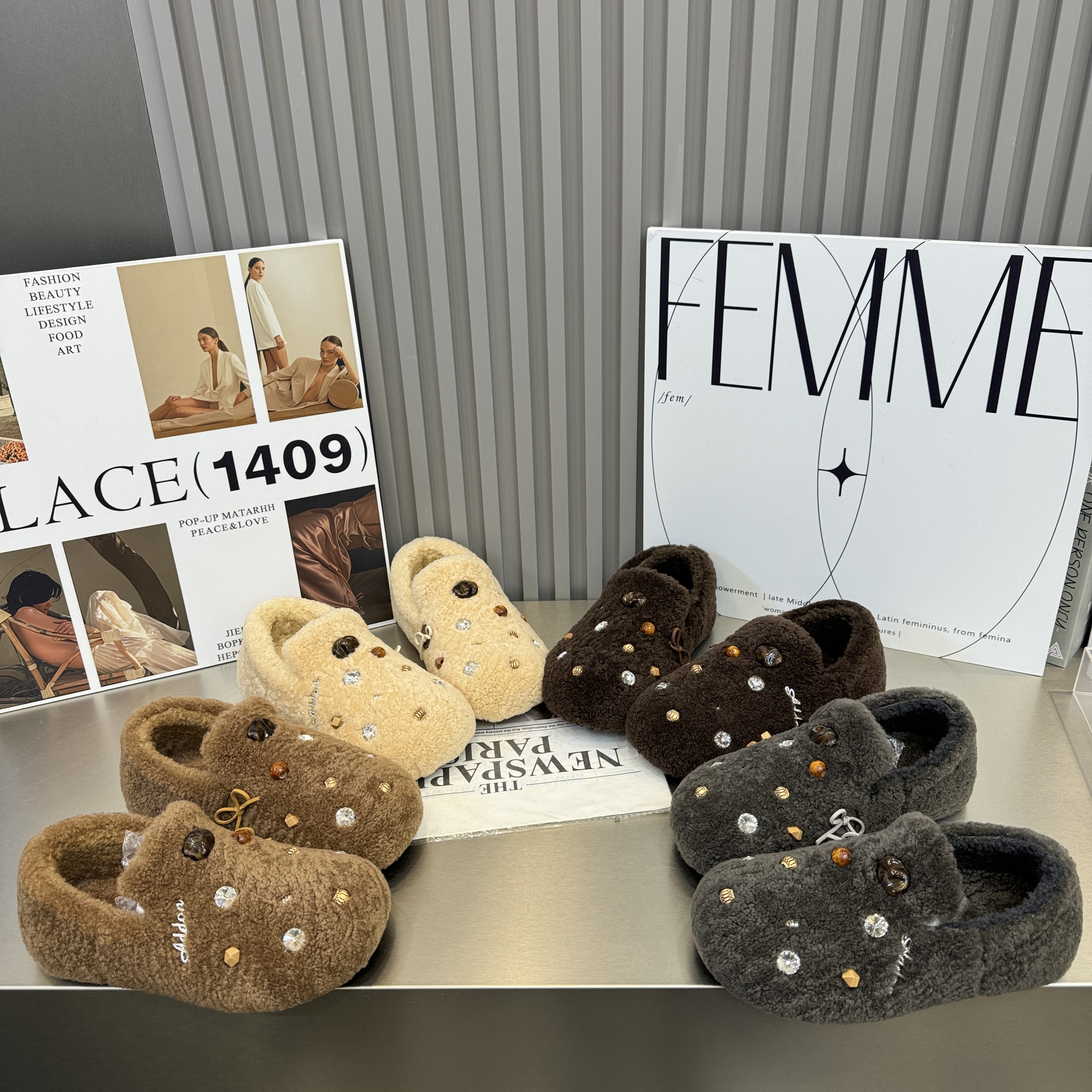 2025新款真皮平底内增高羊羔毛毛鞋加绒勃肯鞋女秋冬百搭休闲女鞋